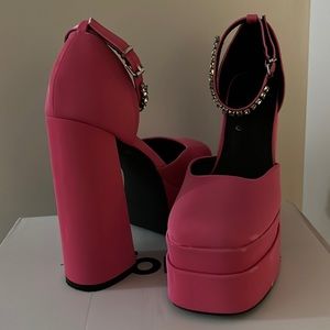 Dolls Kill Pink Platform Heels